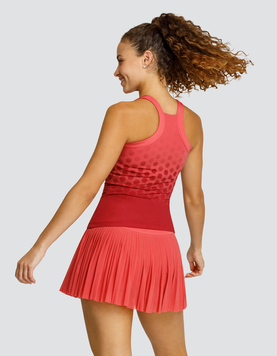 ZORAYA LIGHT SUPPORT TANK TOP - HEX OMBRE PRINT