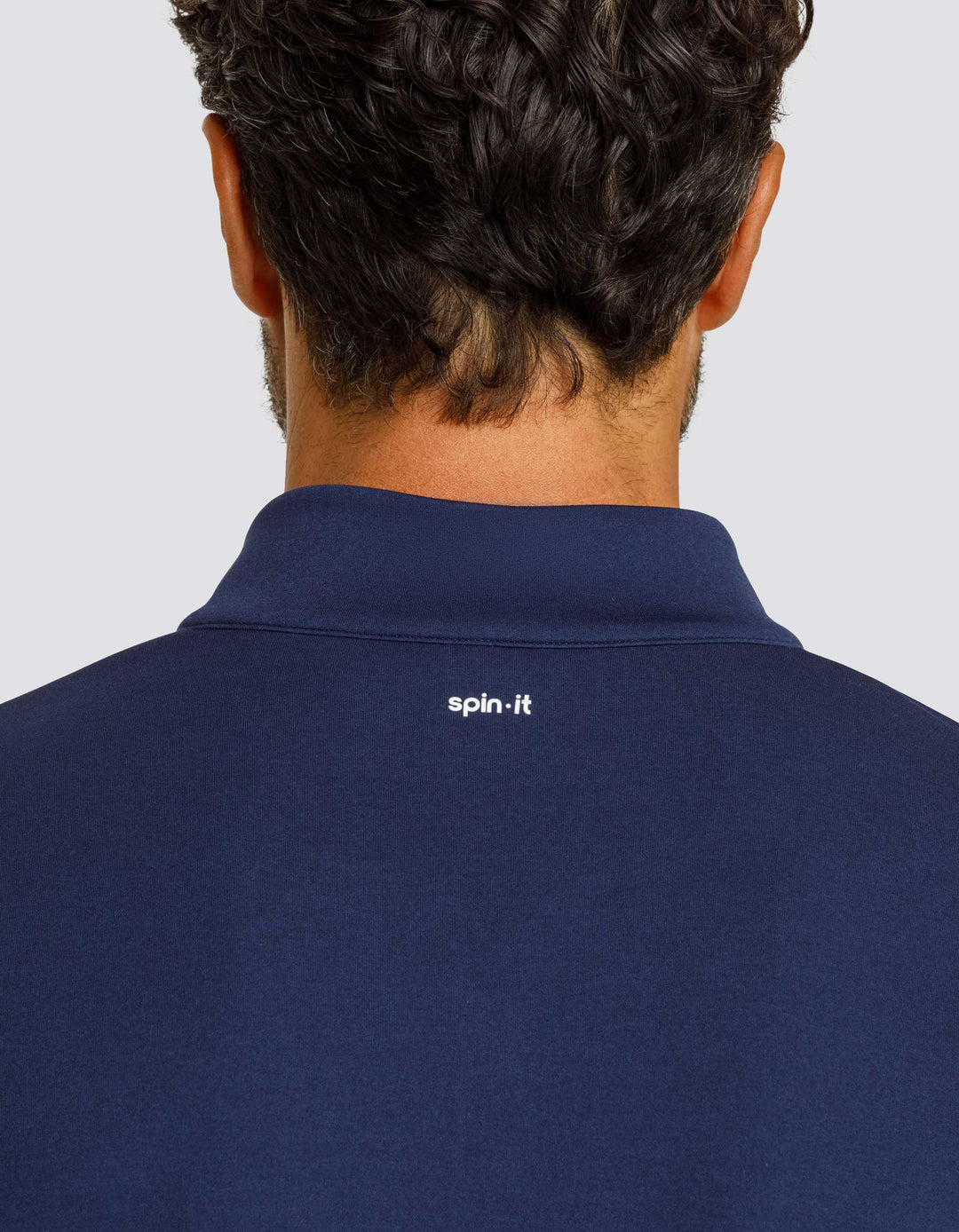 GERRY OVERSIZED QUARTER ZIP PULLOVER  - NAVY BLUE