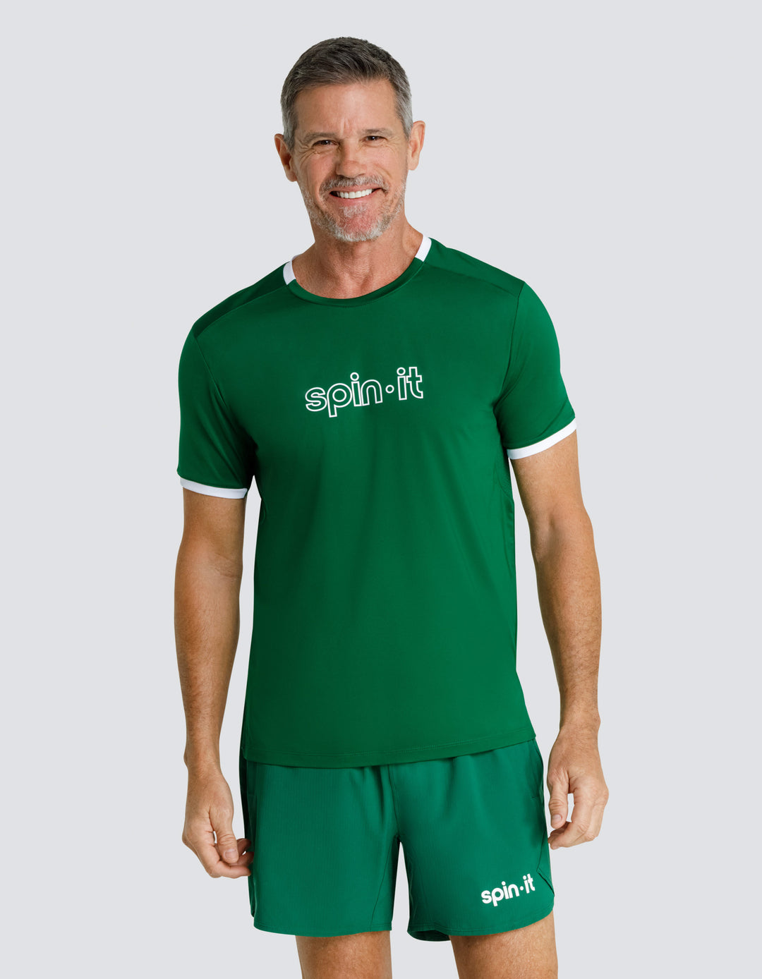 RONALDO SHORT SLEEVE TOP - FERN GREEN