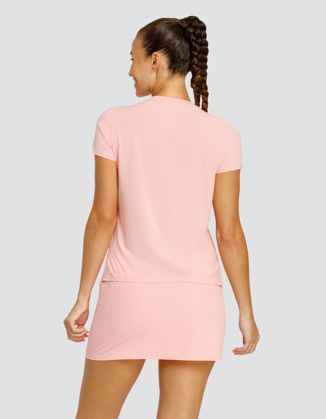 BIJOU BOXY SHORT SLEEVE TOP - QUARTZ PINK