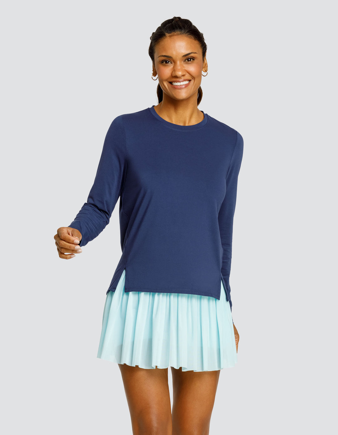 FRIDAY LONG SLEEVE TOP - NAVY BLUE