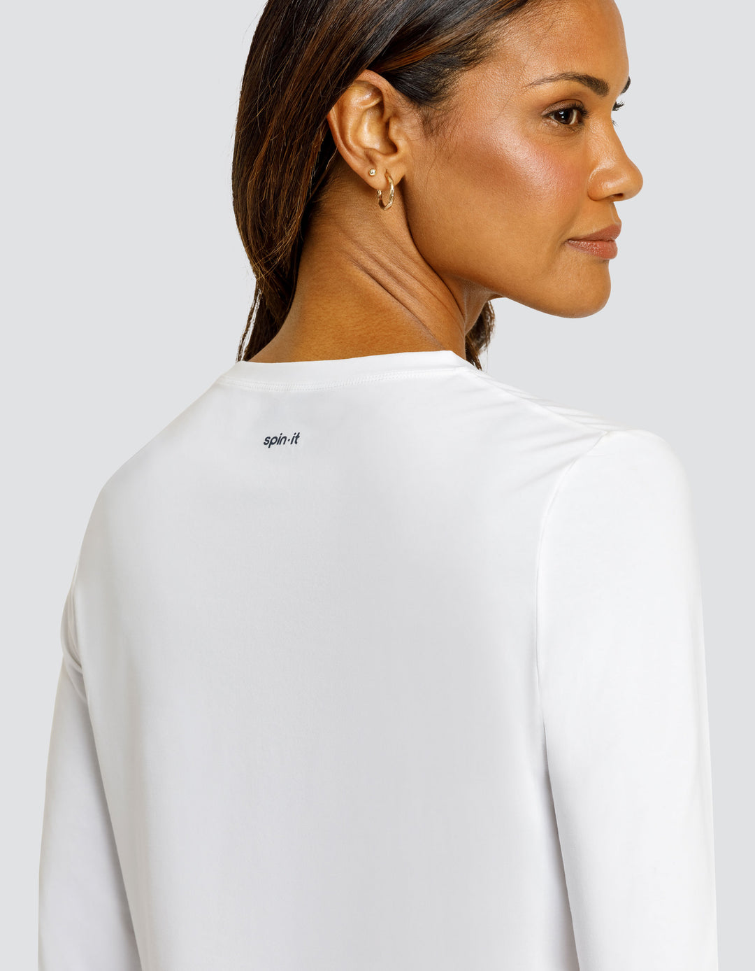 FRIDAY LONG SLEEVE TOP - CHALK WHITE LOGO