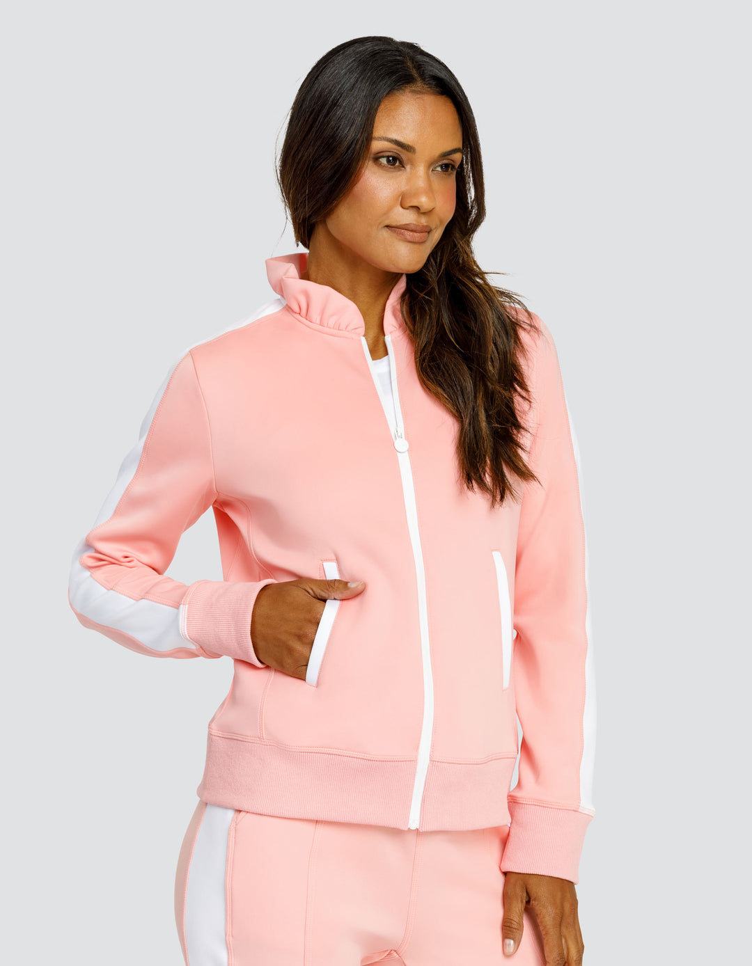 POPPI ZIP FRONT JACKET - QUARTZ PINK