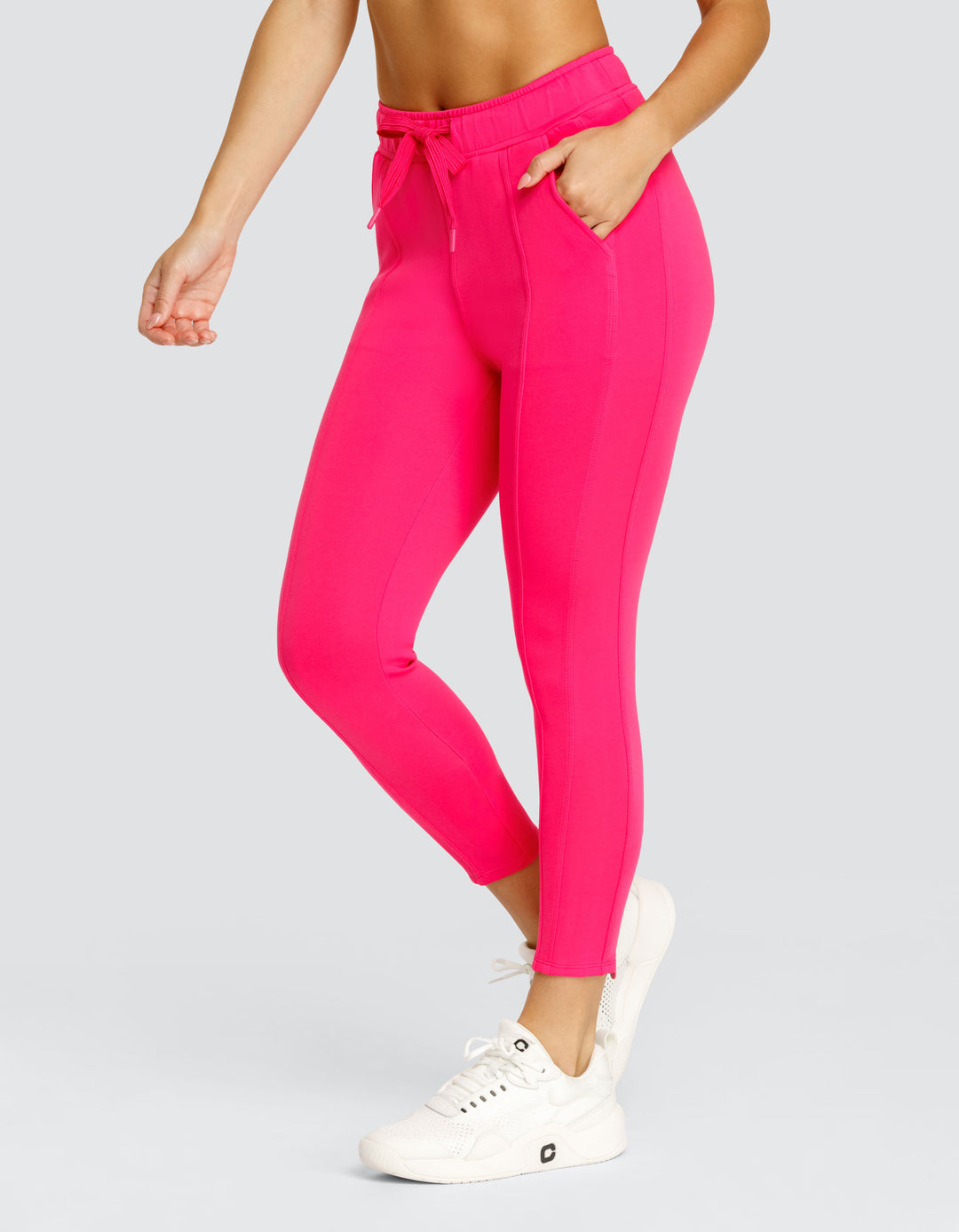 BERRI MID-RISE JOGGER - VIVID PINK