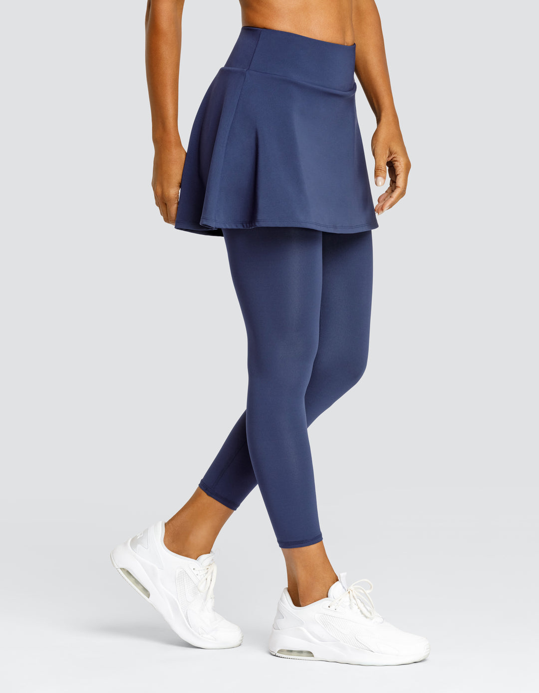 SKIPPER MID-RISE SKIRTED LEGGING - NAVY BLUE