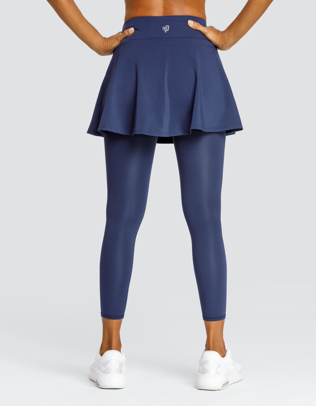 SKIPPER MID-RISE SKIRTED LEGGING - NAVY BLUE