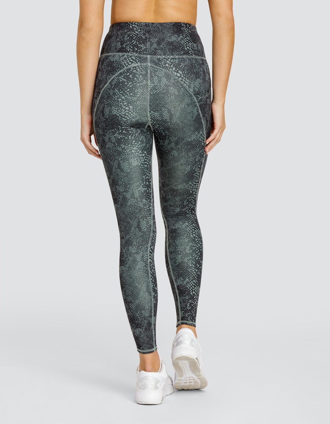 ZAYN HI-RISE LEGGING WITH SIDE POCKETS - SNAKESKIN