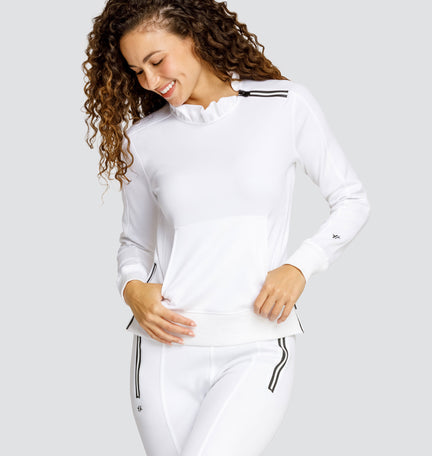 CONDOLEEZZA PULLOVER SWEATSHIRT - CHALK WHITE