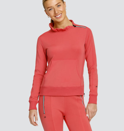 CONDOLEEZZA PULLOVER SWEATSHIRT - CHERRY ROSE