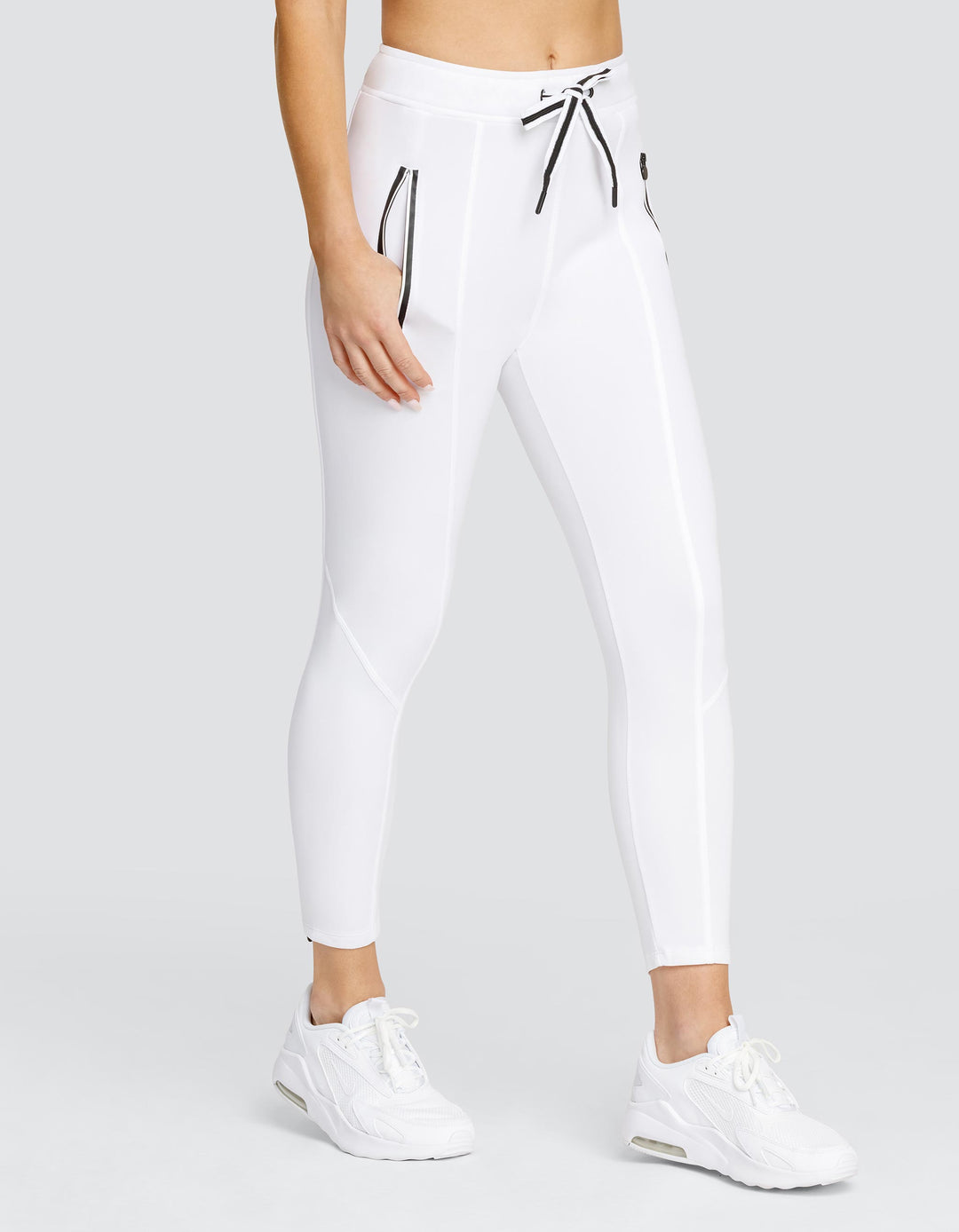 ELEANOR MID-RISE JOGGER - CHALK WHITE