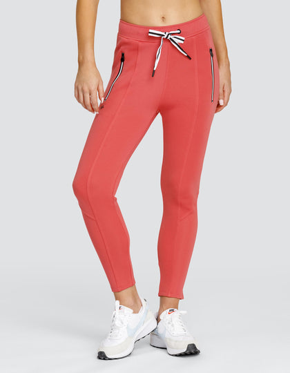 ELEANOR MID-RISE JOGGER - CHERRY ROSE