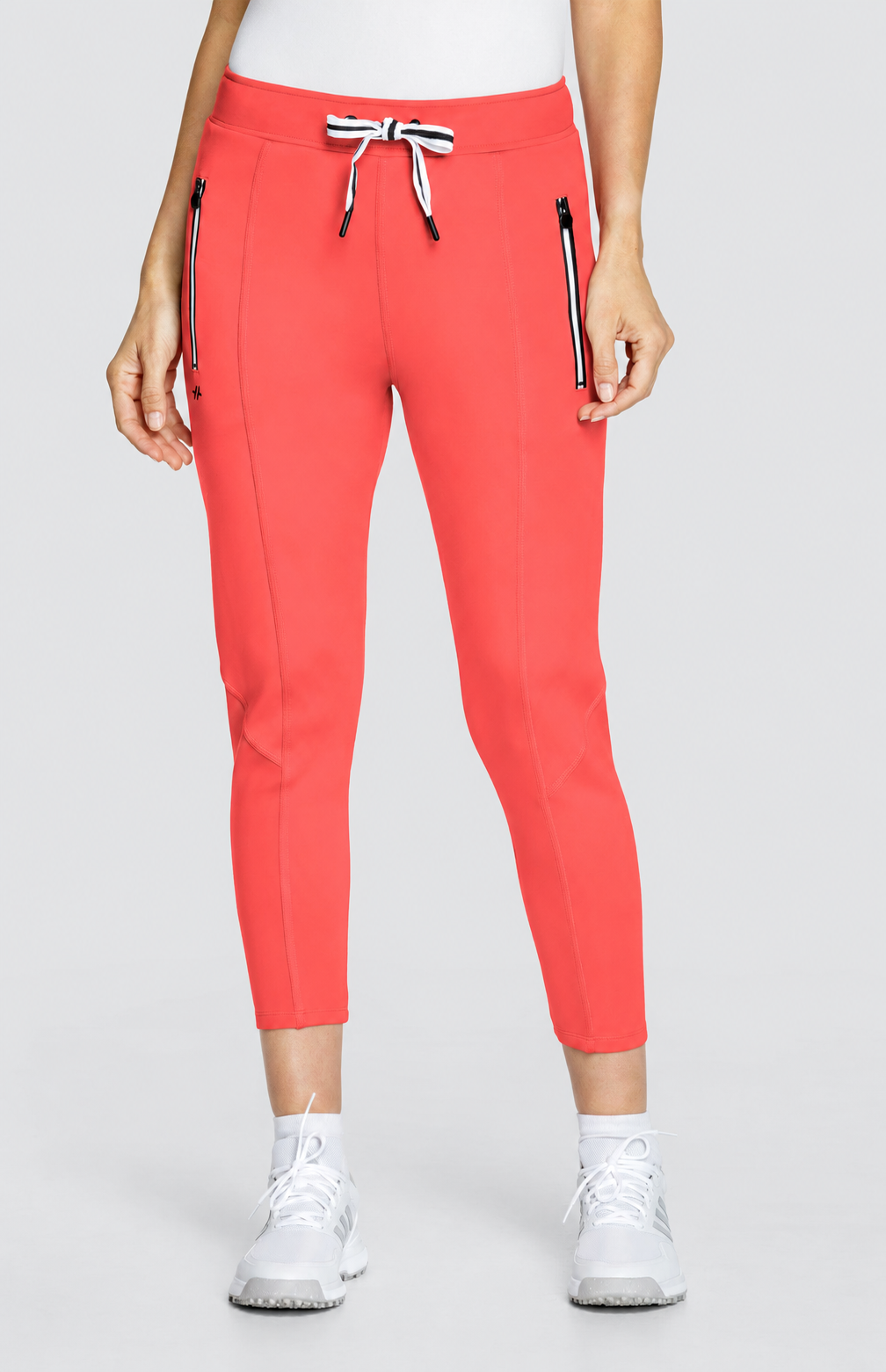 ELEANOR MID-RISE JOGGER - HOT CORAL