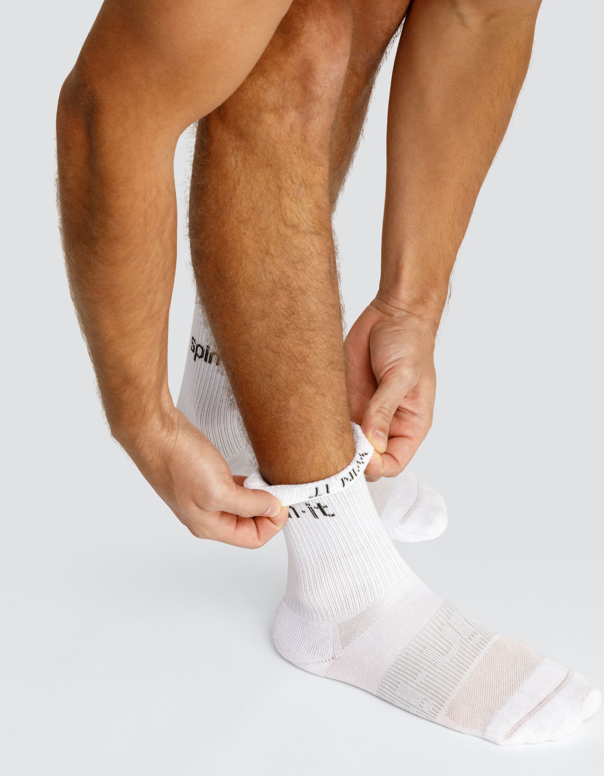 TRIUMPH CREW SOCKS - CHALK WHITE – spin-it