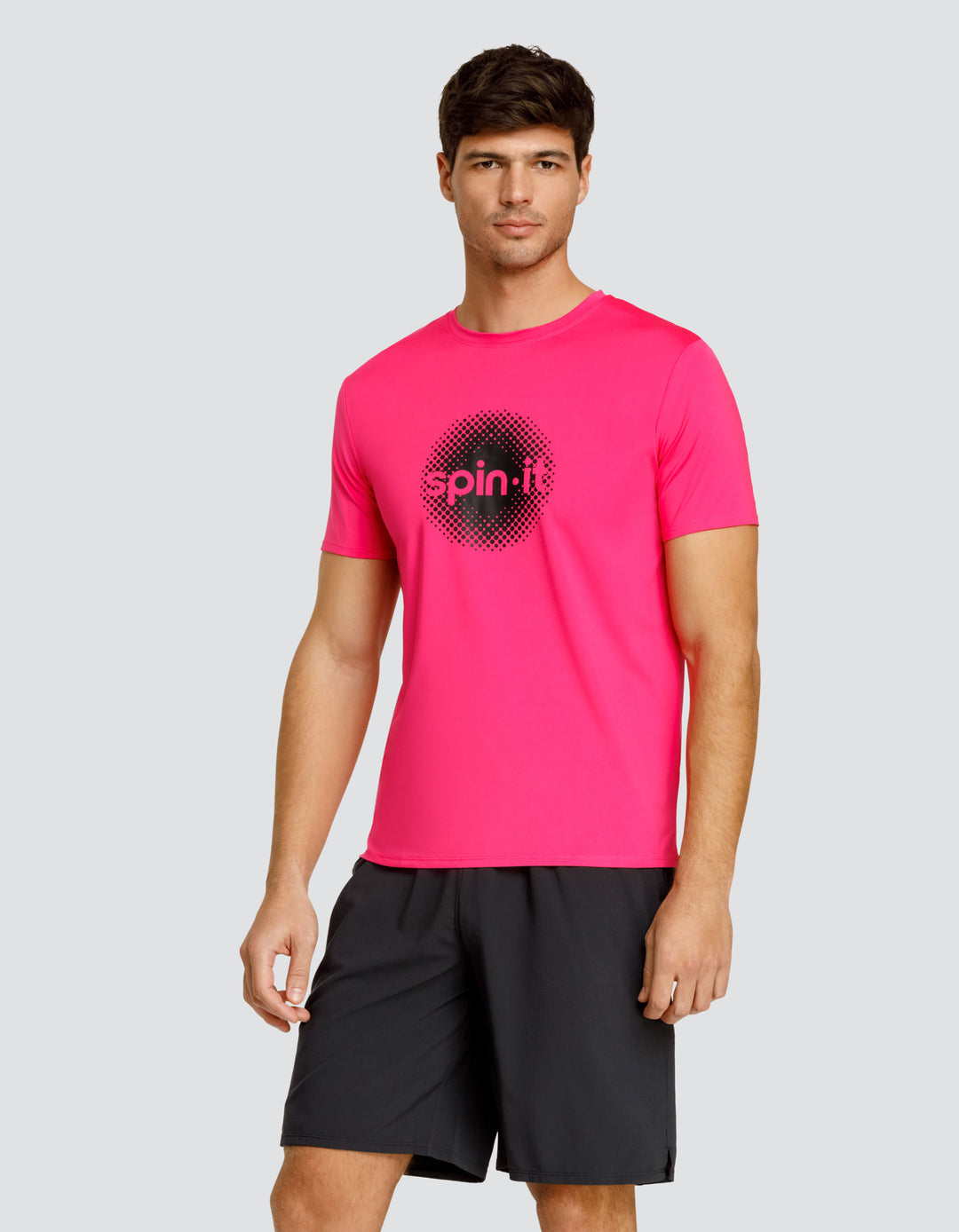 BEN SHORT SLEEVE TOP - VIVID PINK