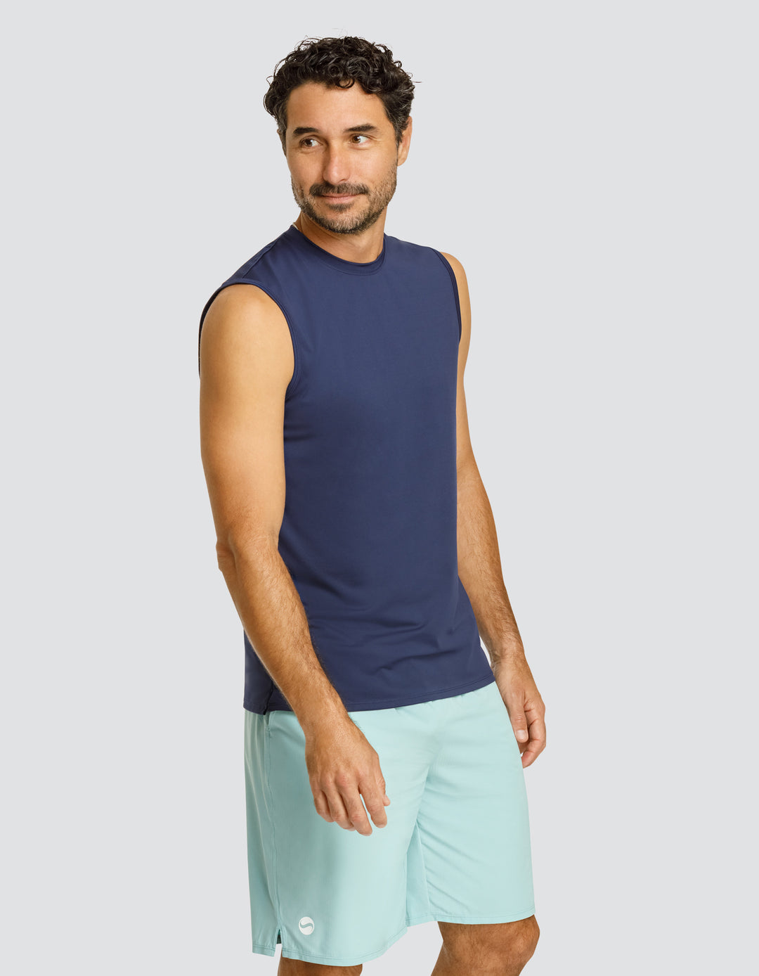 JOSH MUSCLE TANK - NAVY BLUE