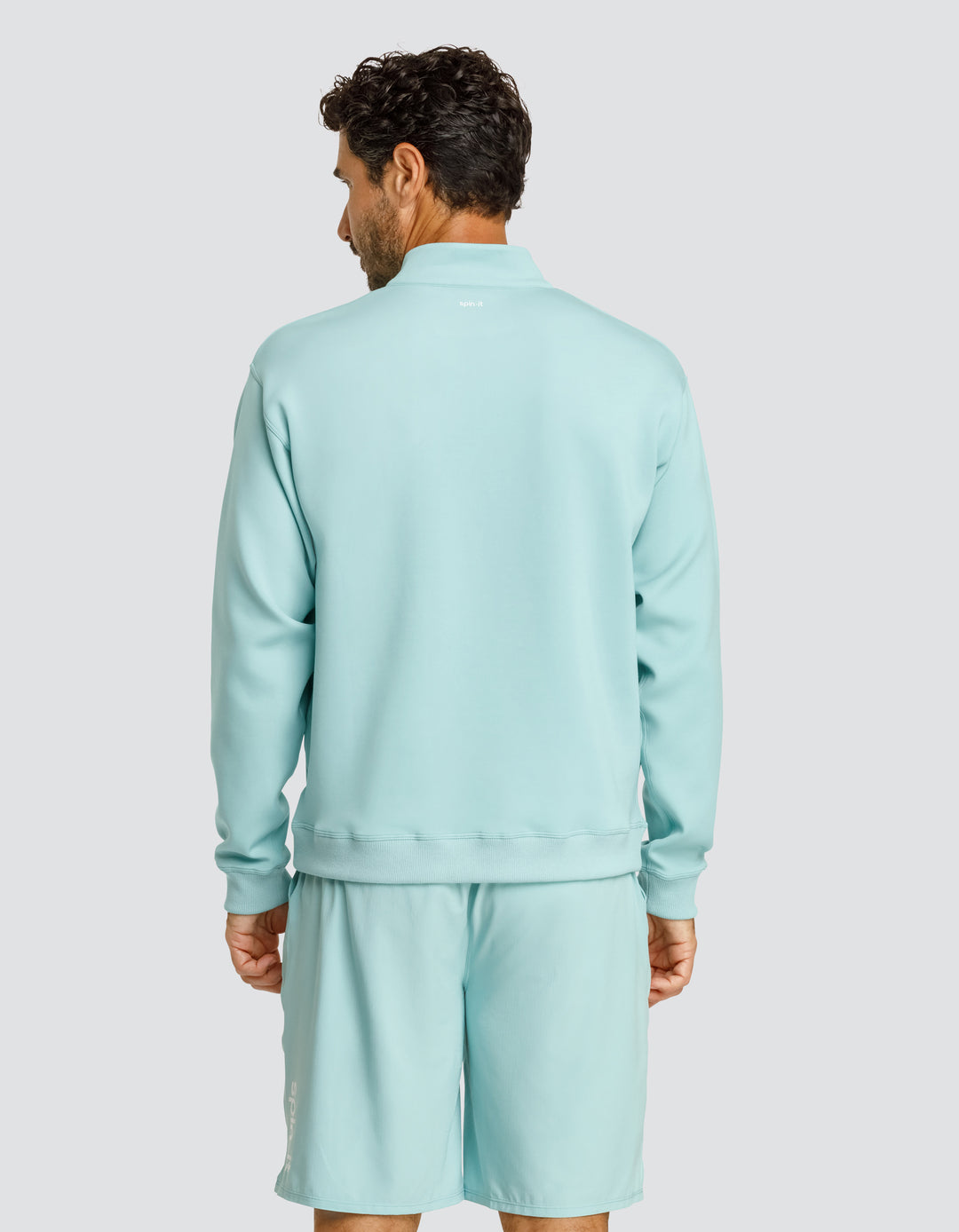 GERRY OVERSIZED QUARTER ZIP PULLOVER  - AQUIFER