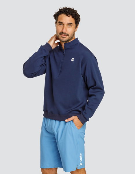 GERRY OVERSIZED QUARTER ZIP PULLOVER - MEN'S PICKLEBALL LONG