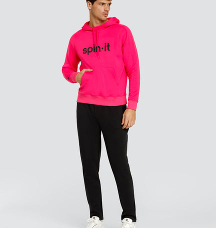 VADER LOGO SWEATSHIRT WITH HOOD - VIVID PINK