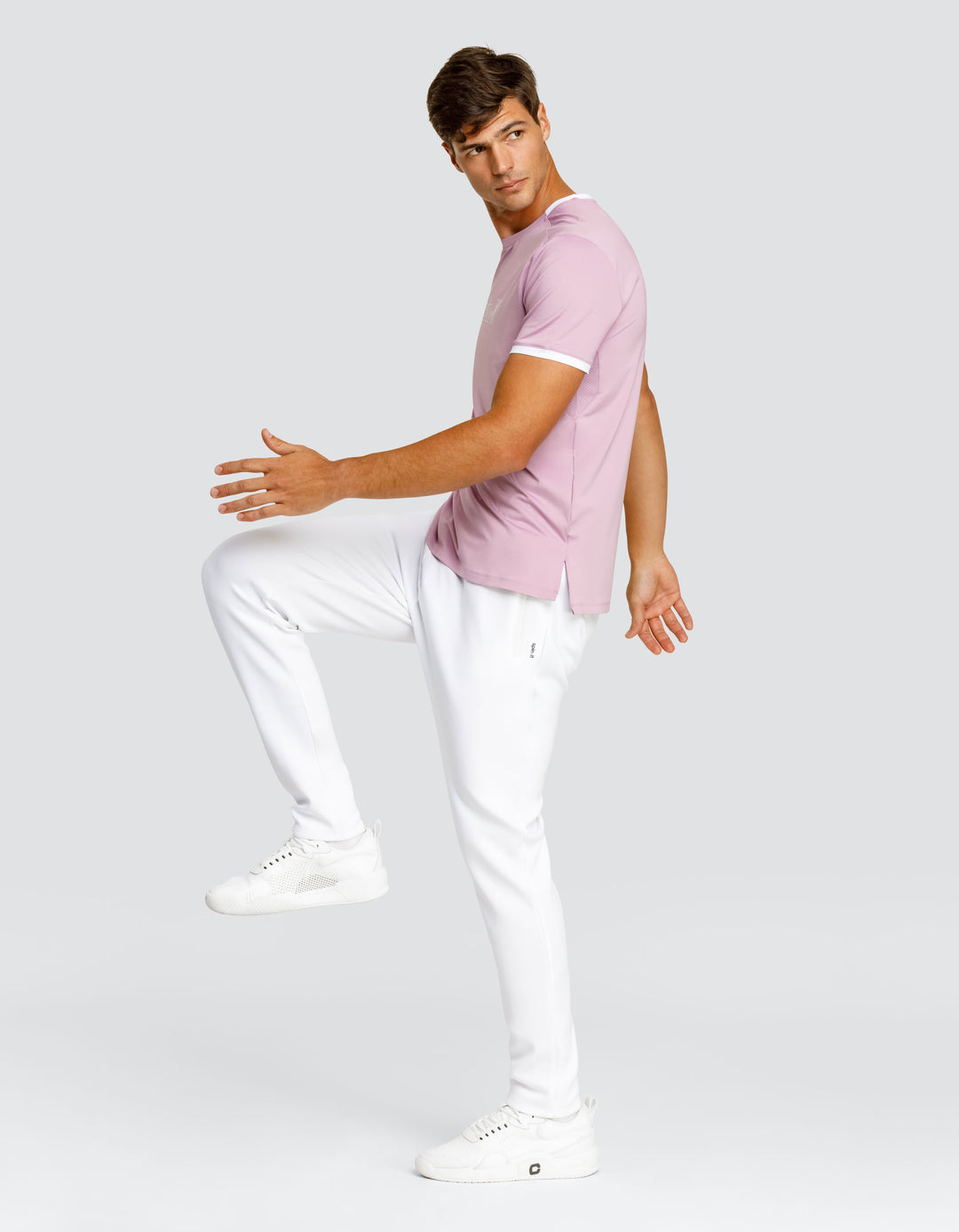 RONALDO SHORT SLEEVE TOP - LAVENDER MIST
