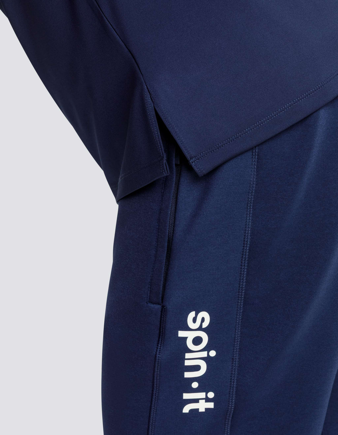 RONALDO SHORT SLEEVE TOP - NAVY BLUE