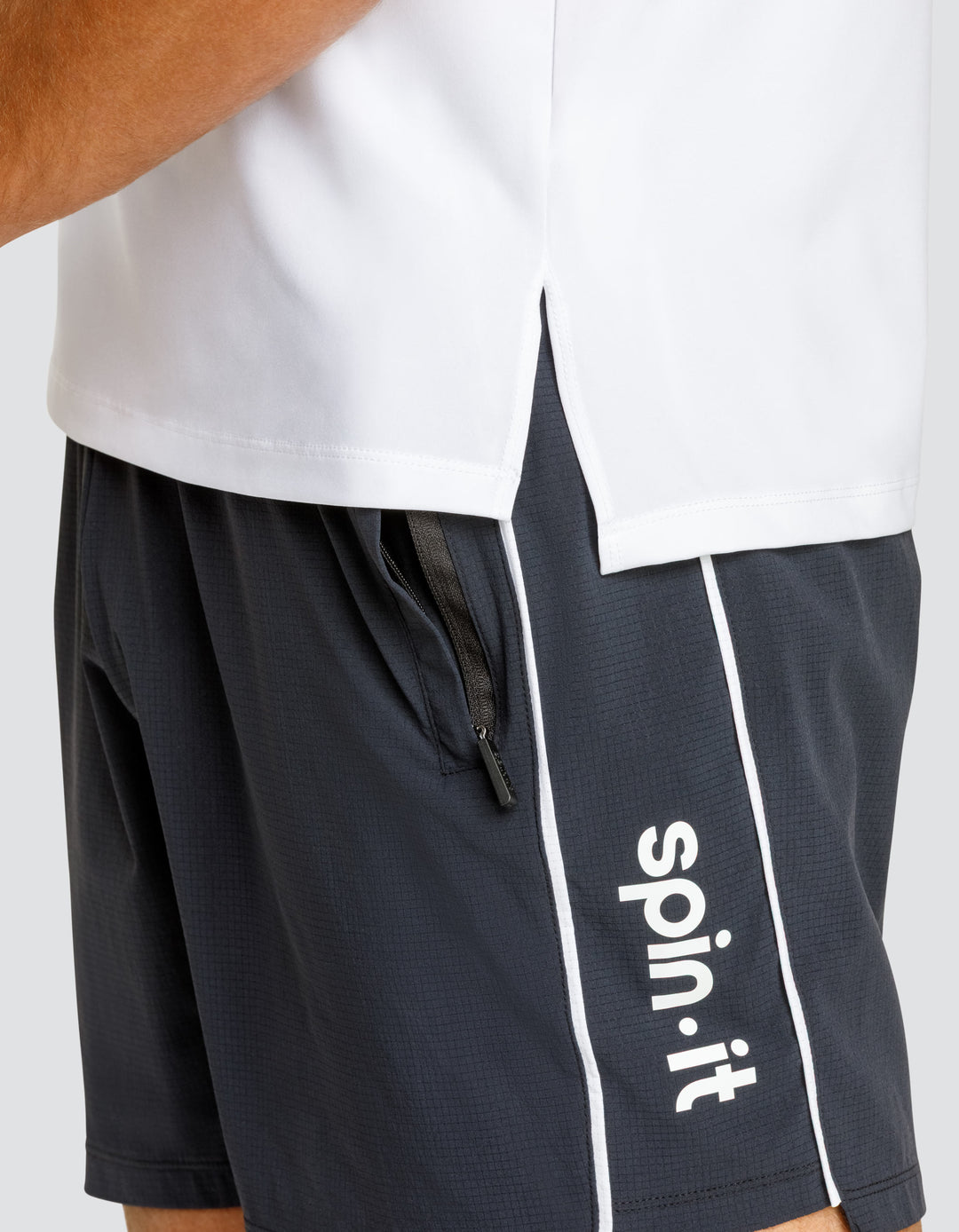 LIONEL SHORT SLEEVE TOP - CHALK WHITE
