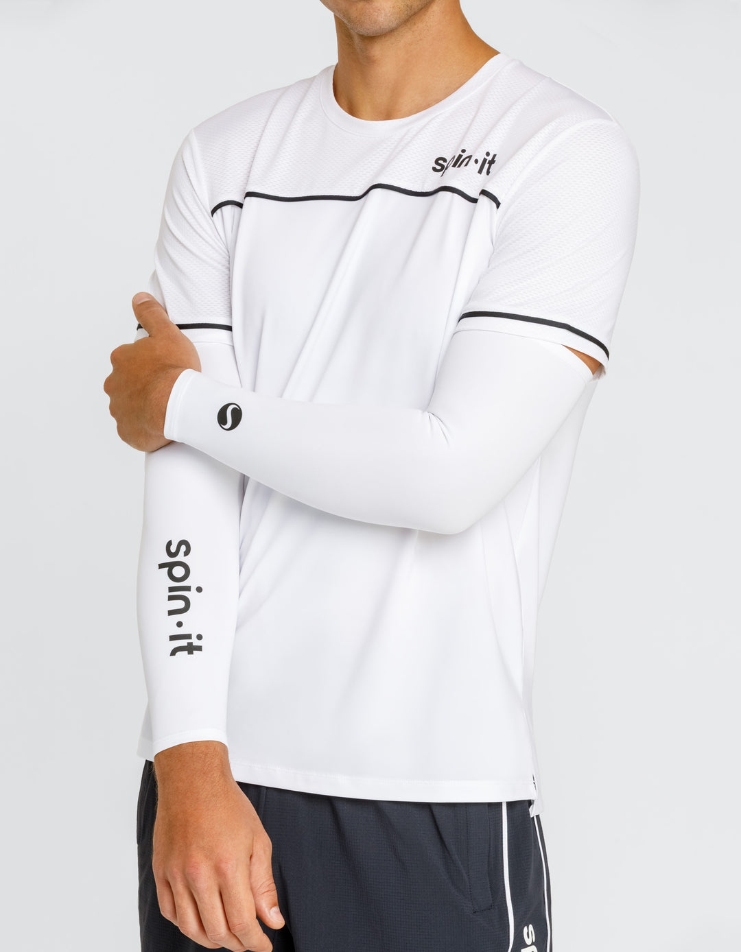 ELEVATE COMPRESSION SLEEVES - CHALK WHITE
