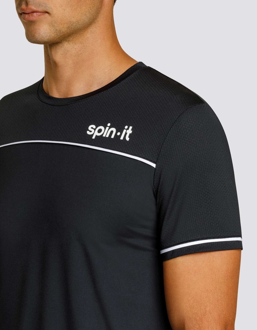 LIONEL SHORT SLEEVE TOP - ONYX BLACK