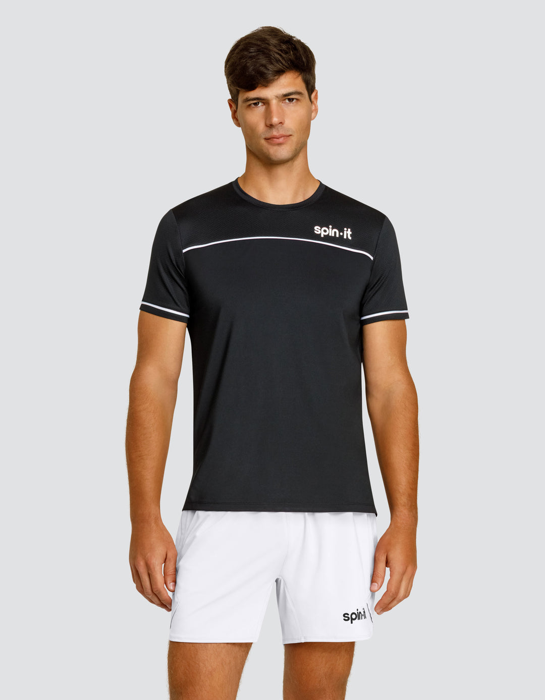 LIONEL SHORT SLEEVE TOP - ONYX BLACK