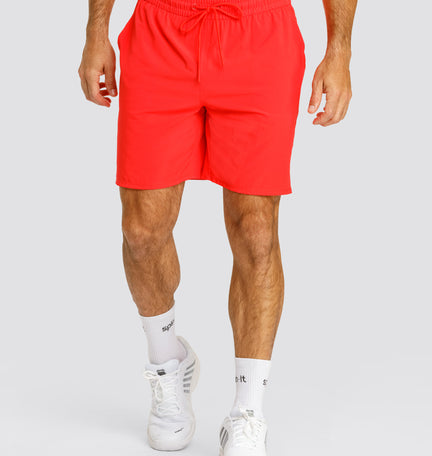 AARON 7" INSEAM SHORT - FLAMENCO RED