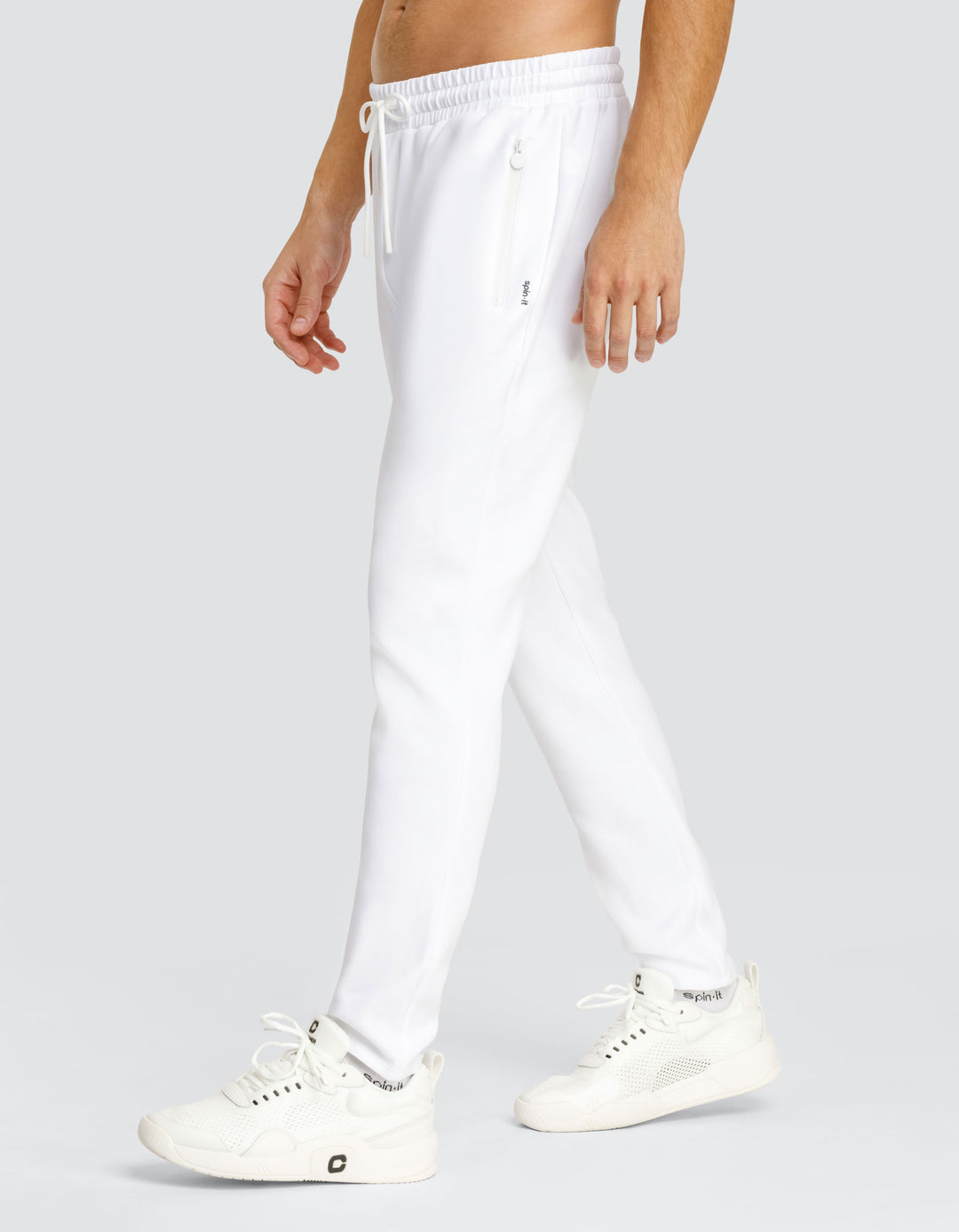 ANDREW MID-RISE JOGGER - CHALK WHITE