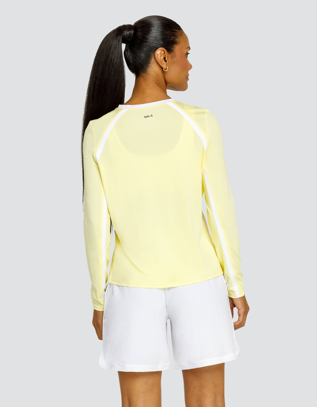 SMASH LONG SLEEVE TOP - FRESH LEMON