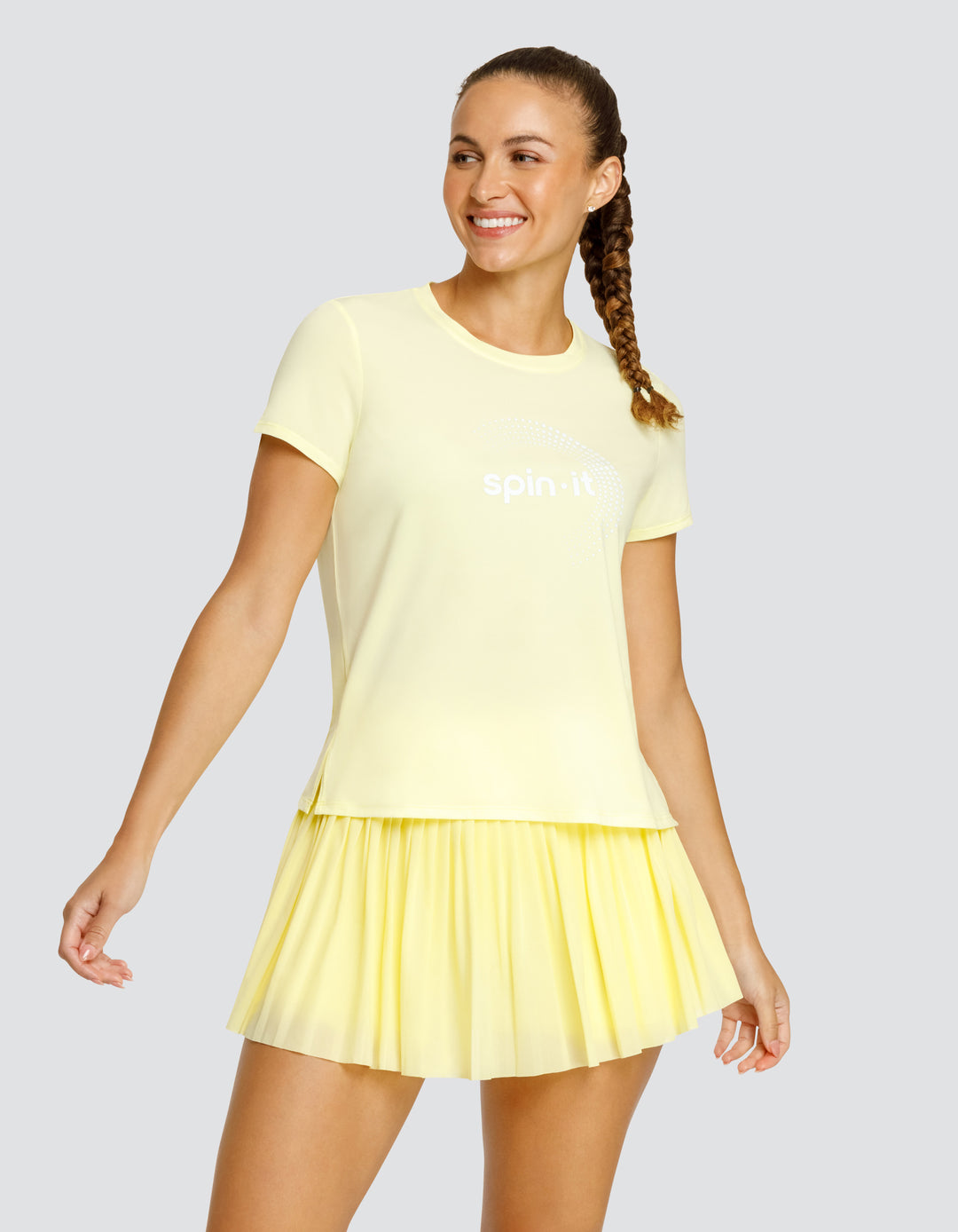 BIJOU BOXY SHORT SLEEVE TOP - FRESH LEMON