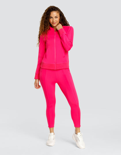 POPPI ZIP FRONT JACKET - VIVID PINK