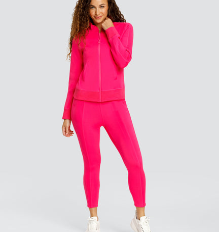 POPPI ZIP FRONT JACKET - VIVID PINK