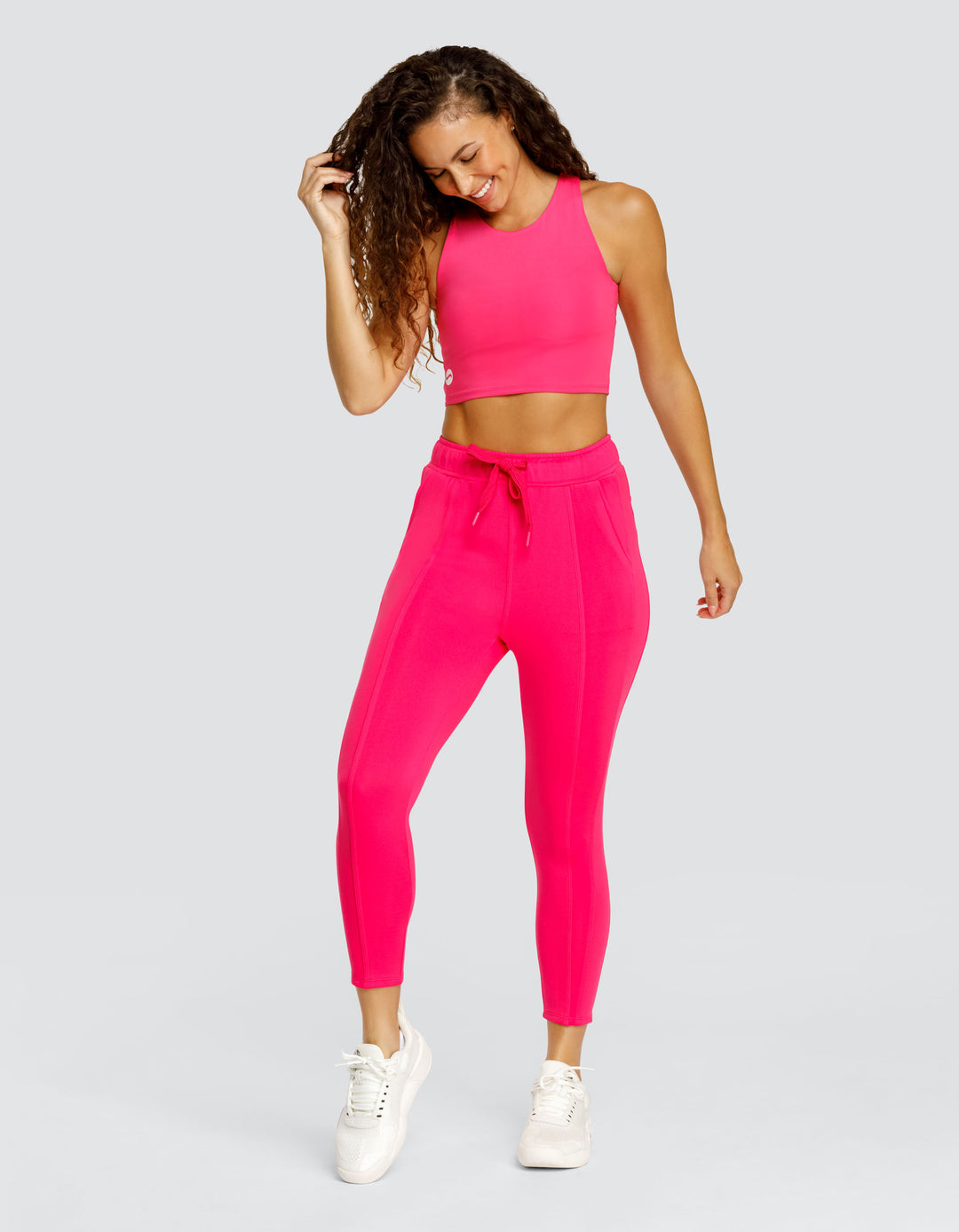 BERRI MID-RISE JOGGER - VIVID PINK