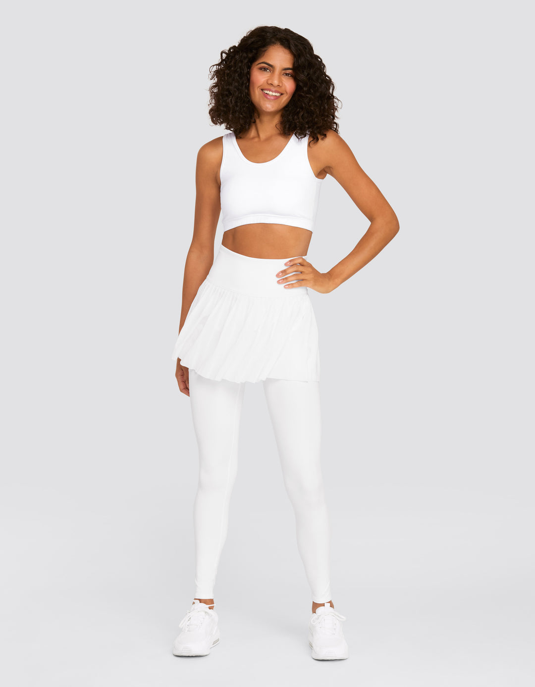 ALLEGRO HI-RISE SKIRTED LEGGING - CHALK WHITE