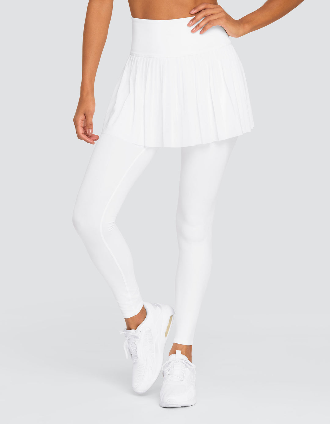 ALLEGRO HI-RISE SKIRTED LEGGING - CHALK WHITE