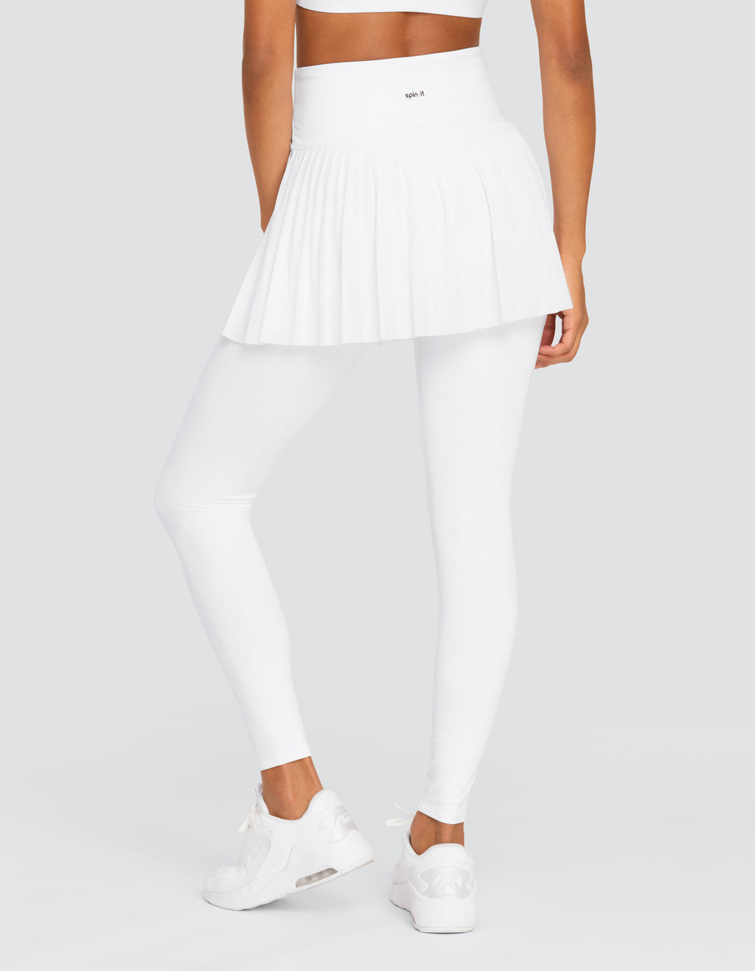 ALLEGRO HI-RISE SKIRTED LEGGING - CHALK WHITE